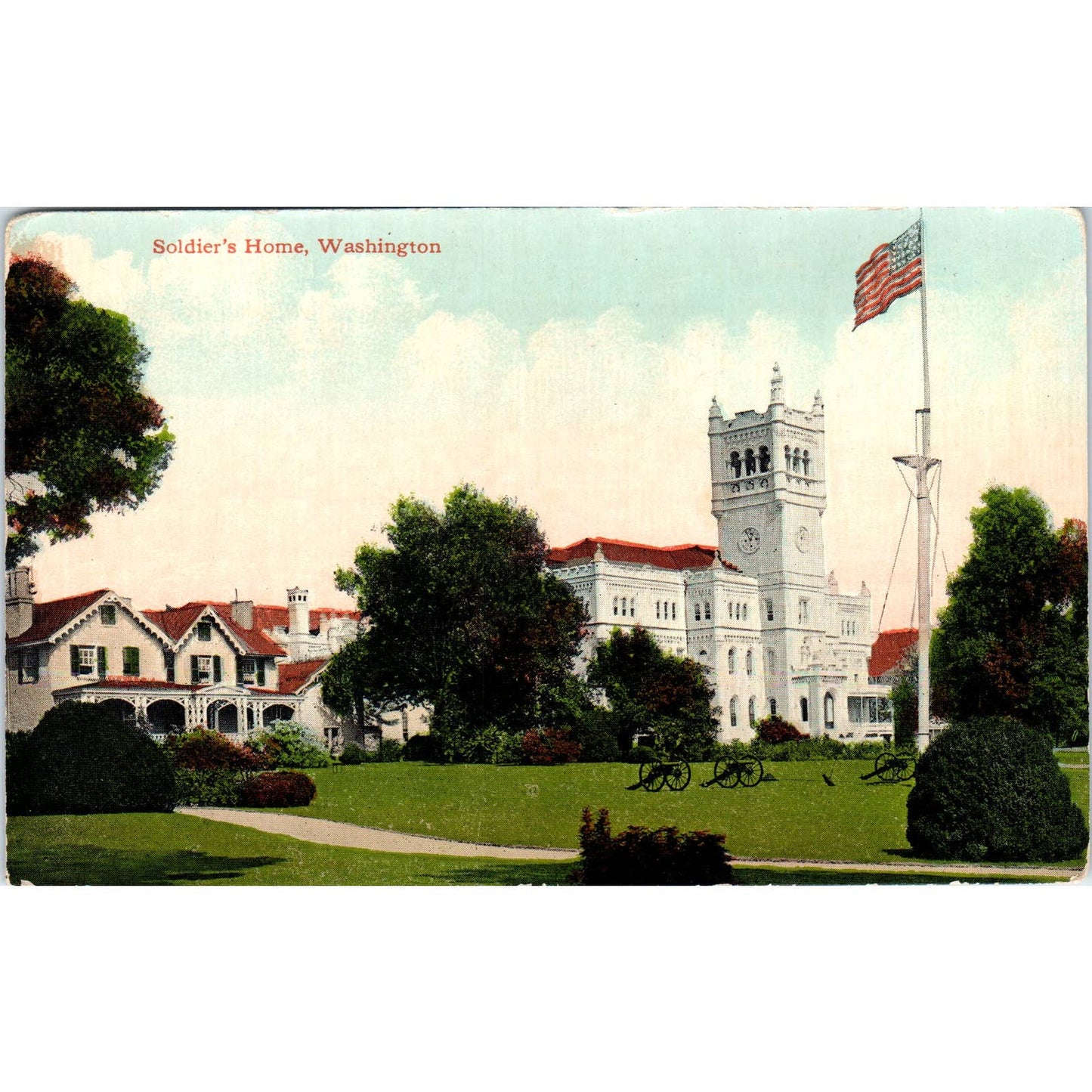 Soldier's Home Washington D.C. Original Postcard TK1-P2