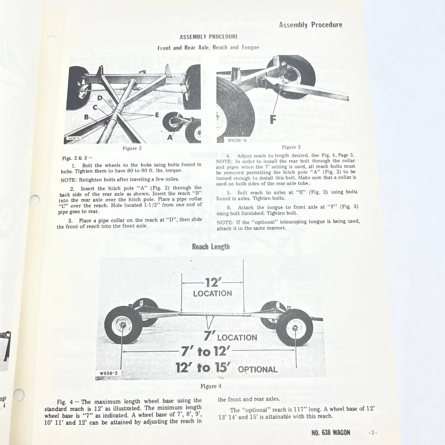 Original 1976 New Idea Operator's Manual W-85 No. 638 Eight Ton Wagon TB9