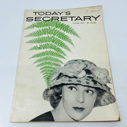 VTG Today's Secretary Magazine March 1957 Girl of the Year Fashion Shorthand BA2