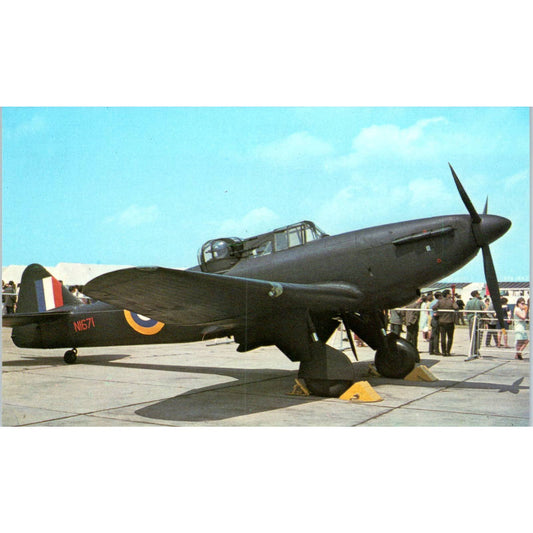 Vintage Postcard Boulton Paul Defiant I Royal Air Force Museum Hendon EA3