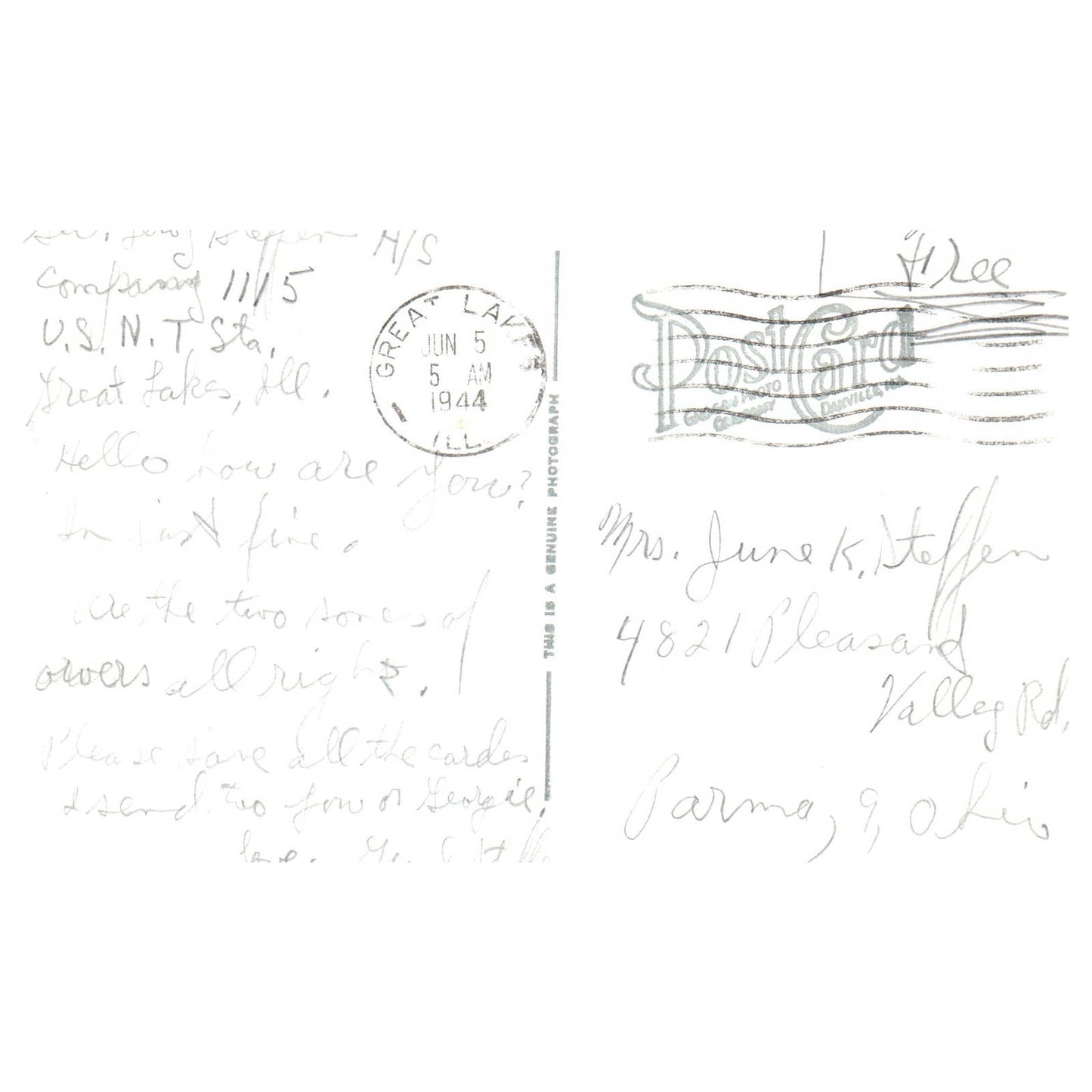 Motor Torpedo Boat Elco Mosquito Craft - Original Postcard TJ8-5