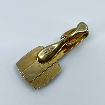 Vintage Hickok Spartan Gold Tone Tie Bar Clip SD2