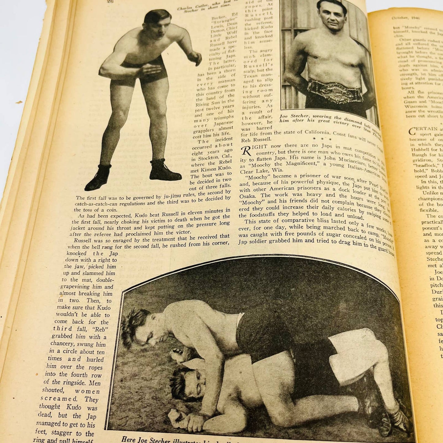 1946 Oct - The Ring Boxing Magazine – Tami Mauriello Cover Louis-Mauriello TA5