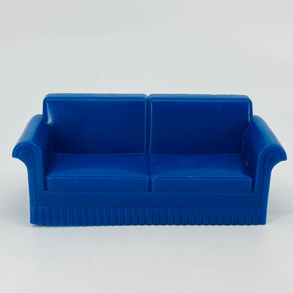 1950s MARX Dollhouse Furniture Celluloid Blue Sofa Couch Davenport TD6