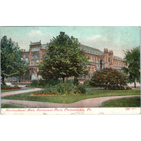 Vintage Postcard Horticultural Hall Fairmount Park Philadelphia PA EA3