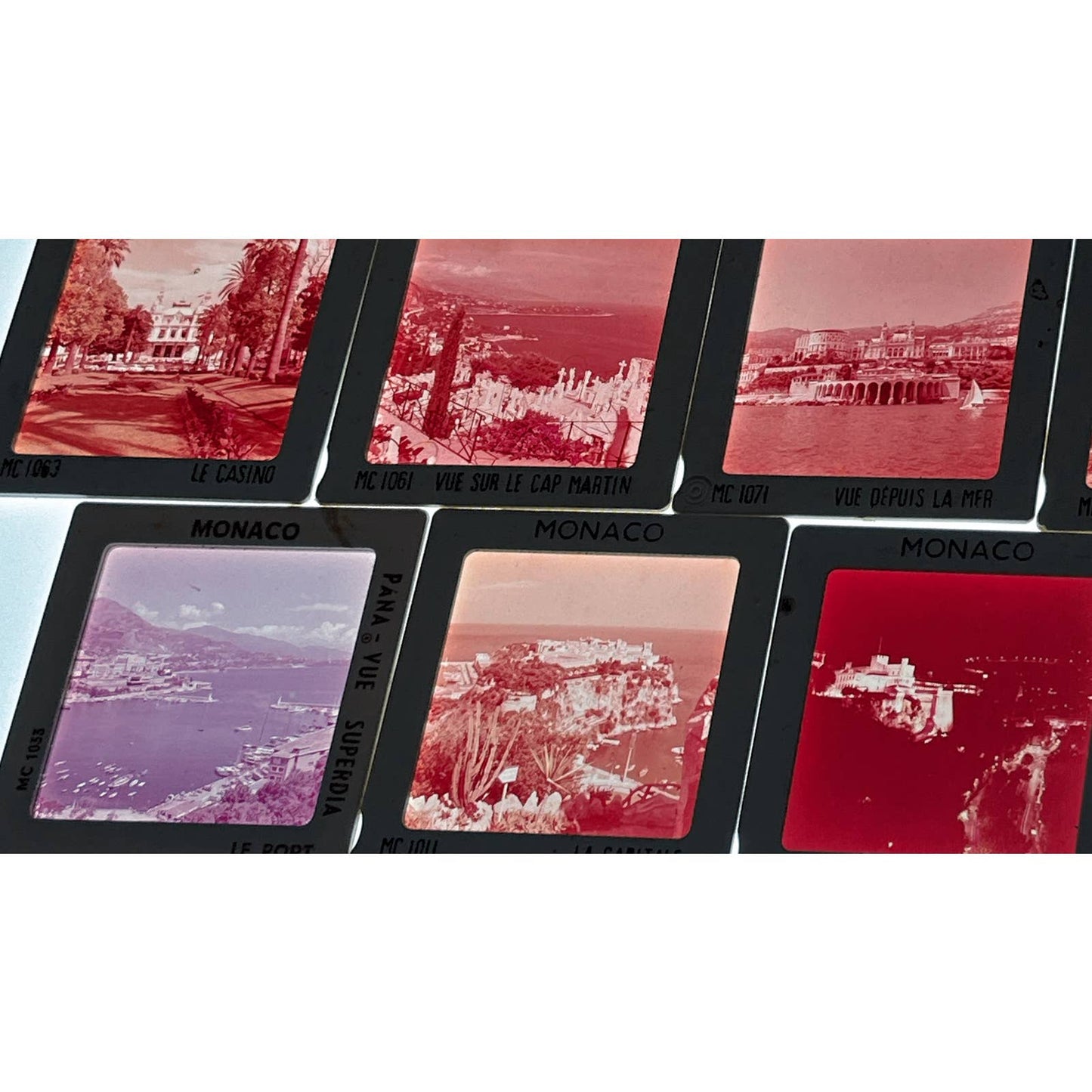 1960s Monte Carlo Monaco Travel Slide Set of 7 2x2 Slides TK2-S4-16