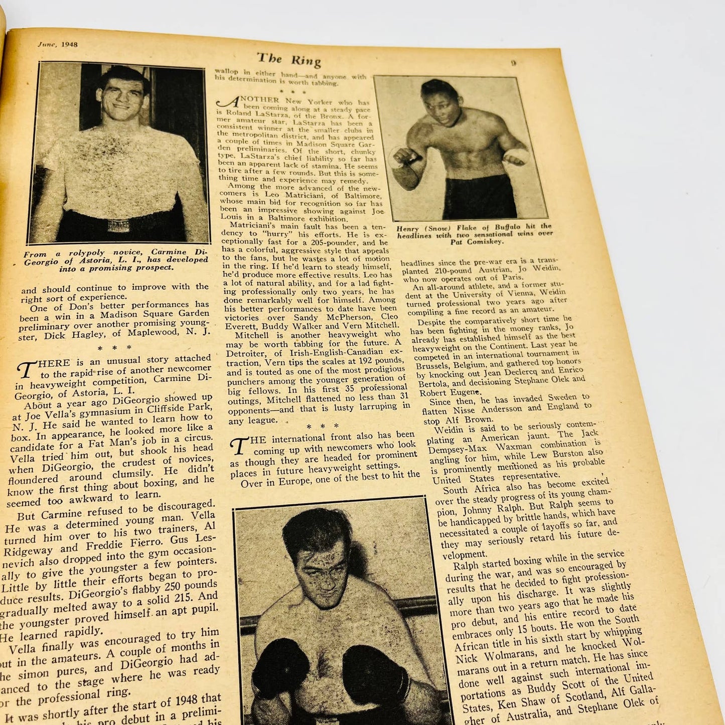 1948 June - The Ring Boxing Magazine – Louis-Walcott in Training TA5