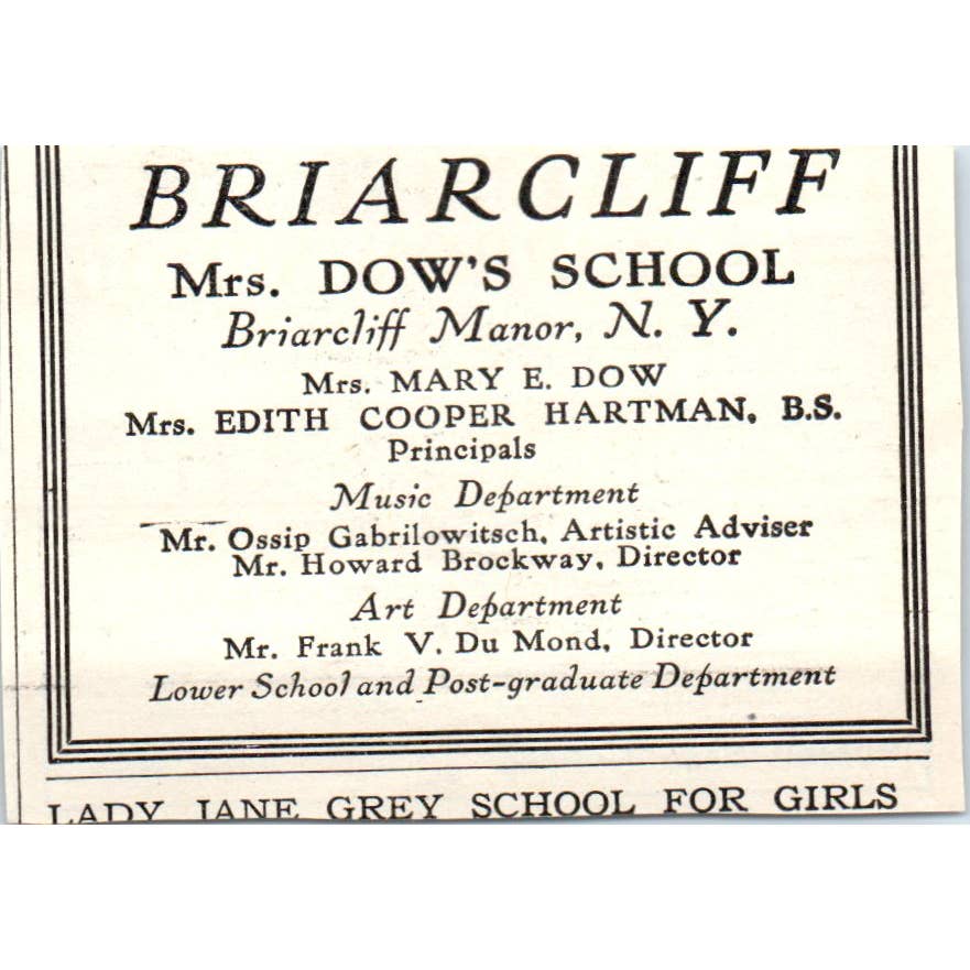 c1920 Harper's Magazine Ad - Russell Sage College for Girls Troy NY EA3-1