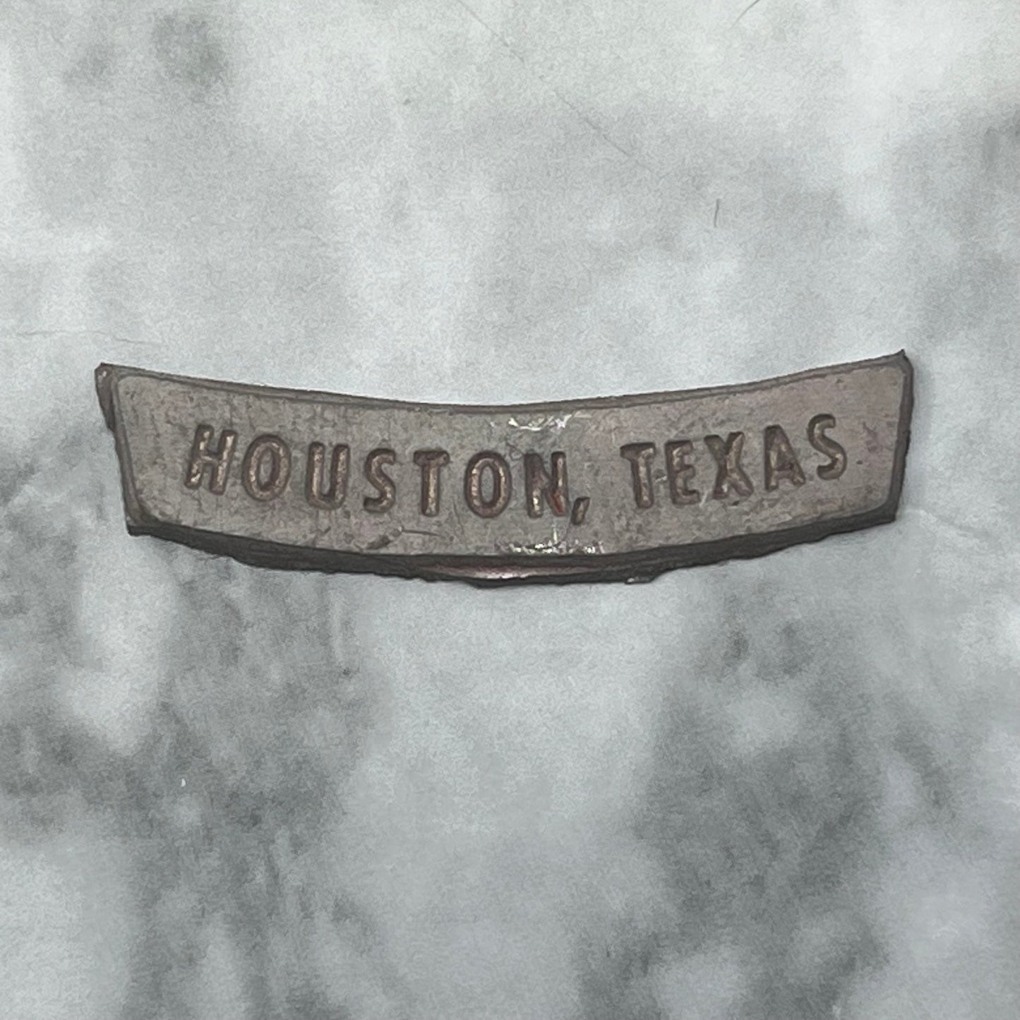 Vintage Printing Letterpress Printers Block Plate Houston Texas SE839