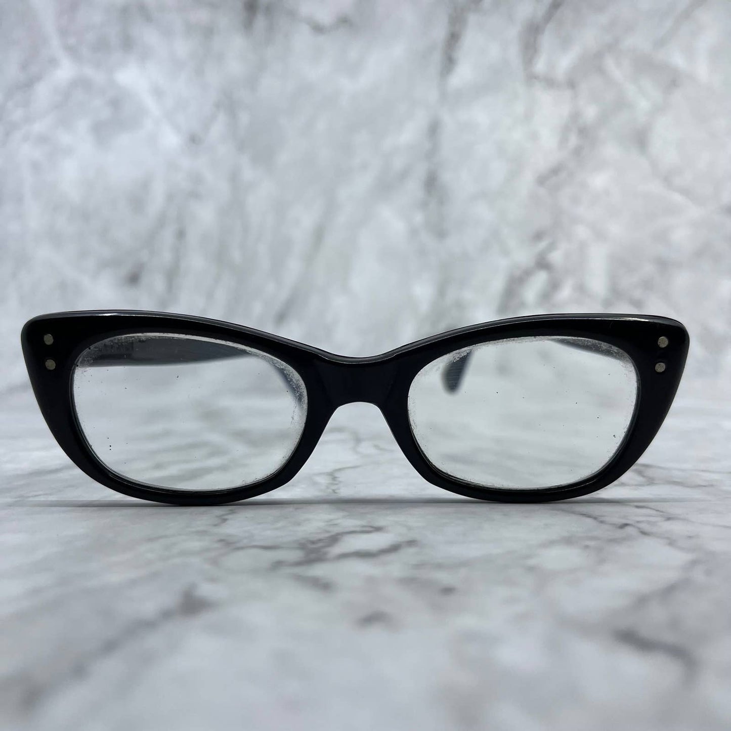 1950s VAM Cat Eye Woman’s Eyeglasses Black 5” TA9