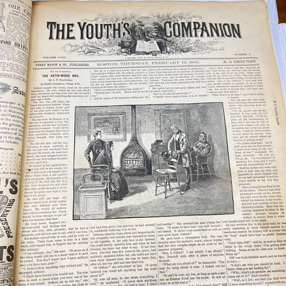 1885 JANUARY-DECEMBER YOUTH'S COMPANION BOUND MAGAZINE VOLUME TE4