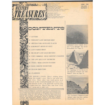 Western Treasures Magazine - Treasure Hunting Gold Metal Detecting June 1968 M5