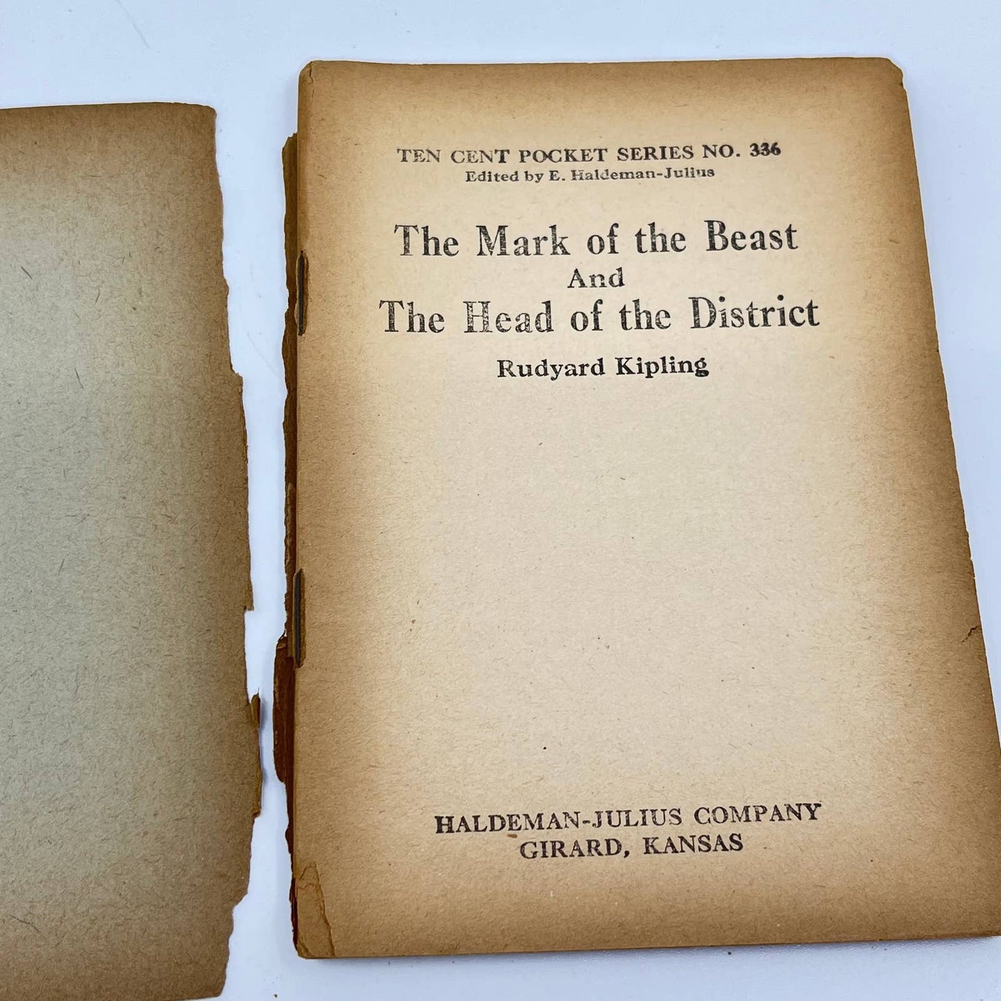 c1920 Little Blue Book No. 336 The Mark of the Beast Rudyard Kipling SD3