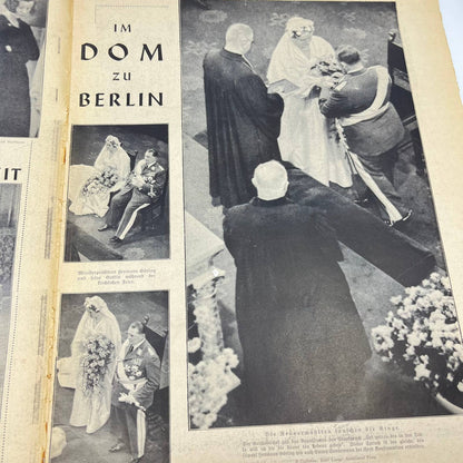 WWII Berliner Illustrated Newspaper Apr 17 1935 General Goering Wedding FL3