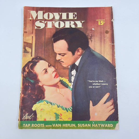 Movie Story Magazine Jan 1948 Susan Hayward Van Heflin Ginger Rogers Rooney TC6