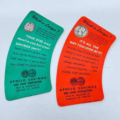 1956 Thrifty Trixies Optical Illusion Apollo Savings & Loan Chicago IL SC6