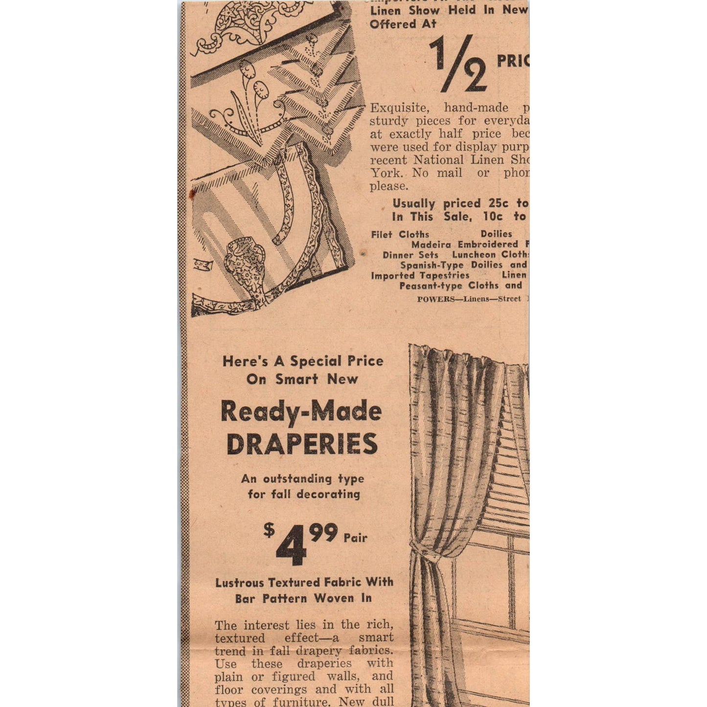 1935 Mpls Journal Newspaper Ad Maurice L Rothschild Brucewood 3-Piece Suit FL5-3