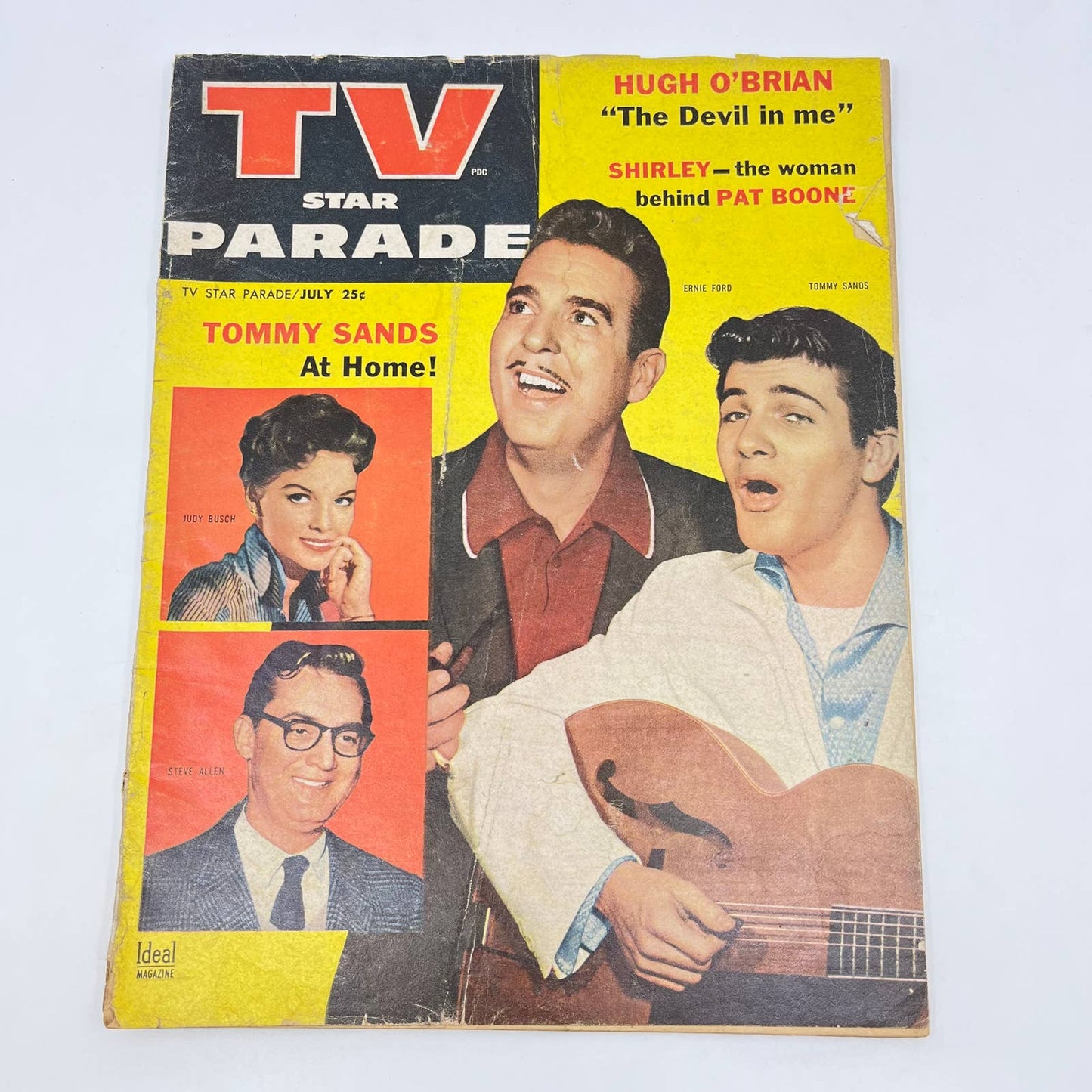 1957 TV Star Parade Magazine Steve Allen Judy Busch Pat Boone Hugh O’Brien TF3