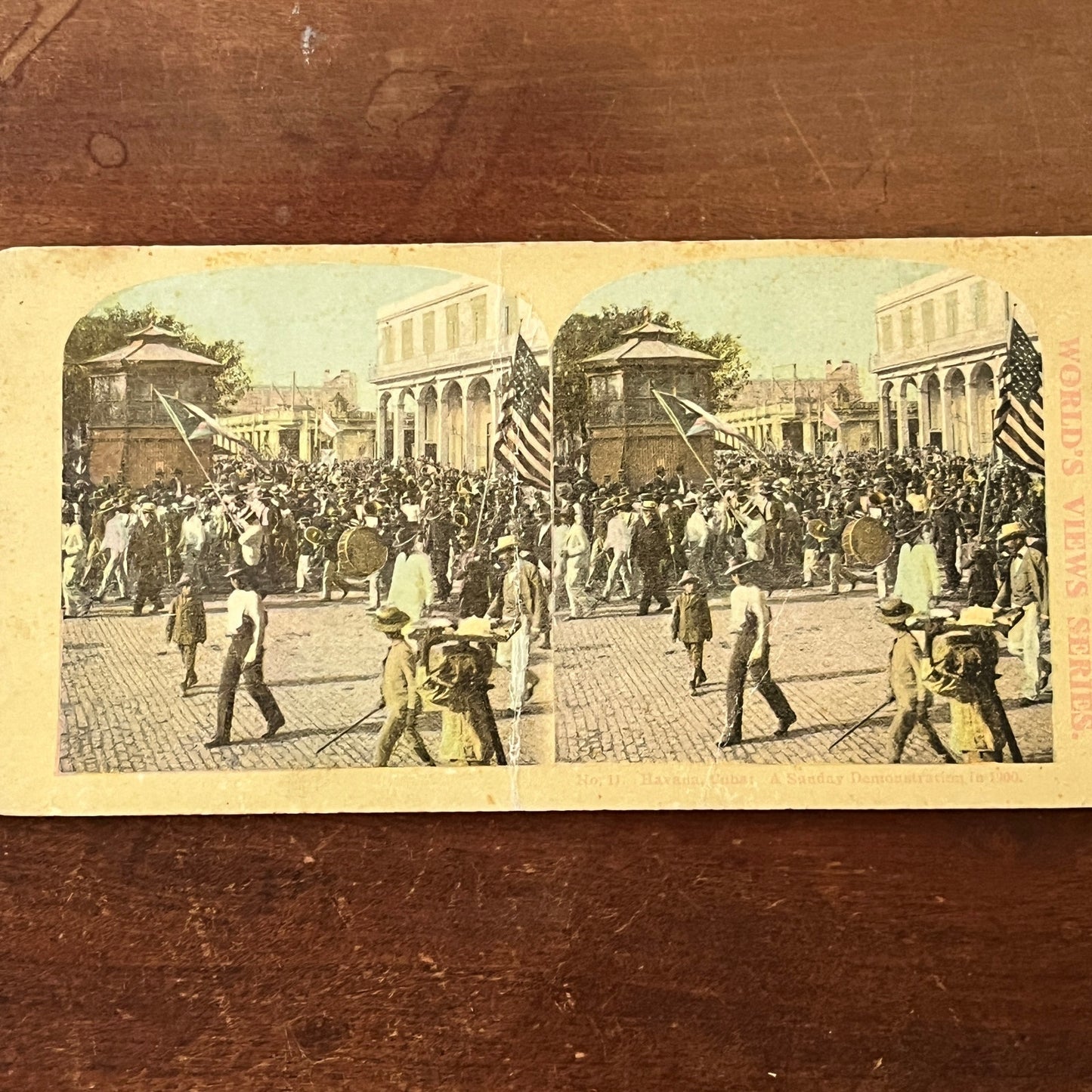 Spanish American War Havana Cuba Demonstration 1900 Antique Stereoview H2-6