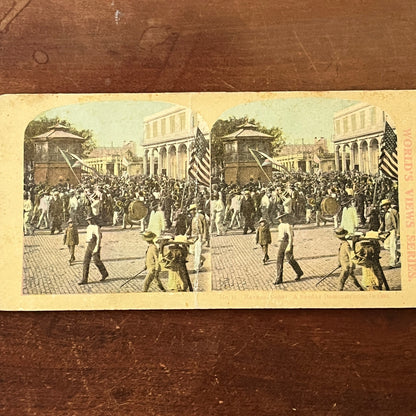 Spanish American War Havana Cuba Demonstration 1900 Antique Stereoview H2-6