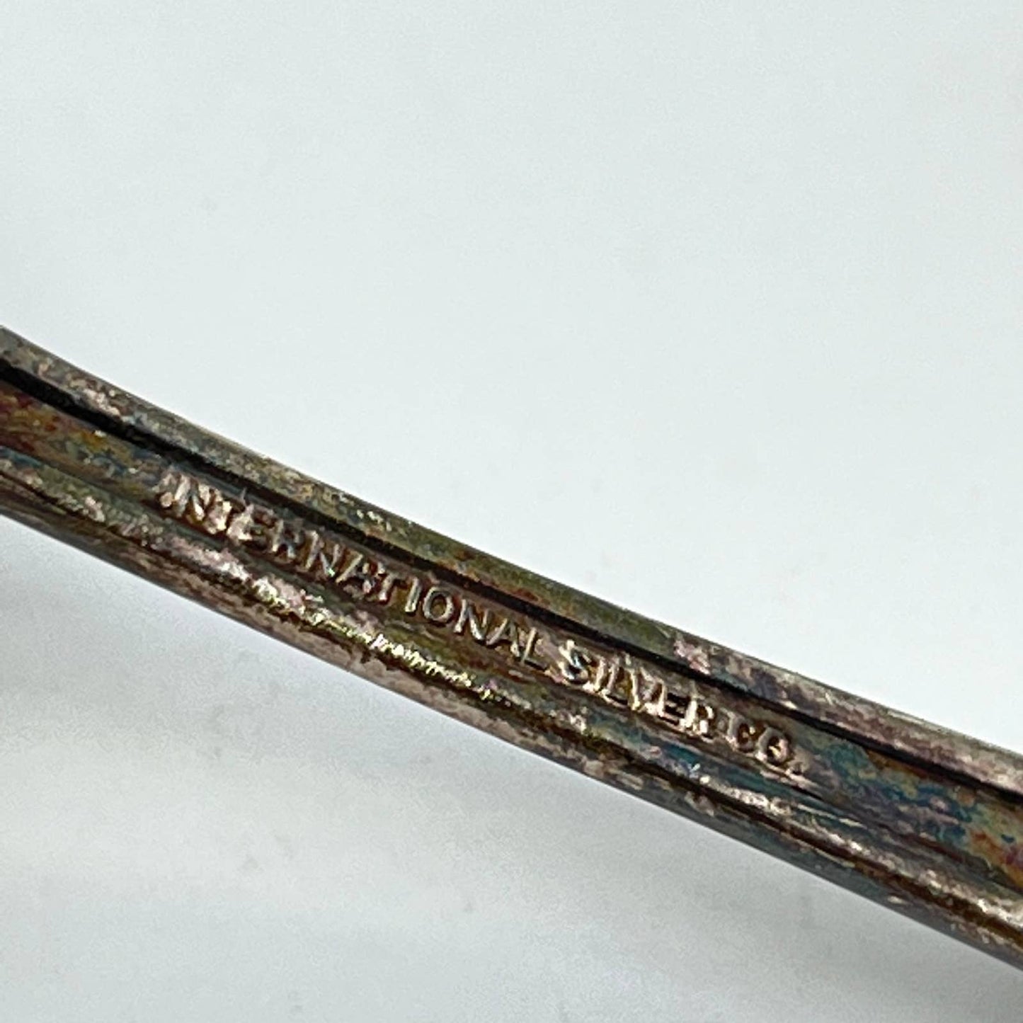 Antique International Silver Co. Silver Gravy Spoon Ladle U.S.N. Monogram SC3