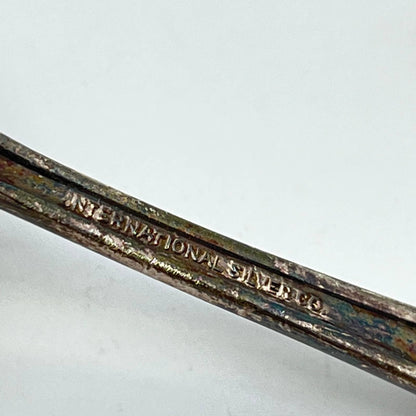Antique International Silver Co. Silver Gravy Spoon Ladle U.S.N. Monogram SC3