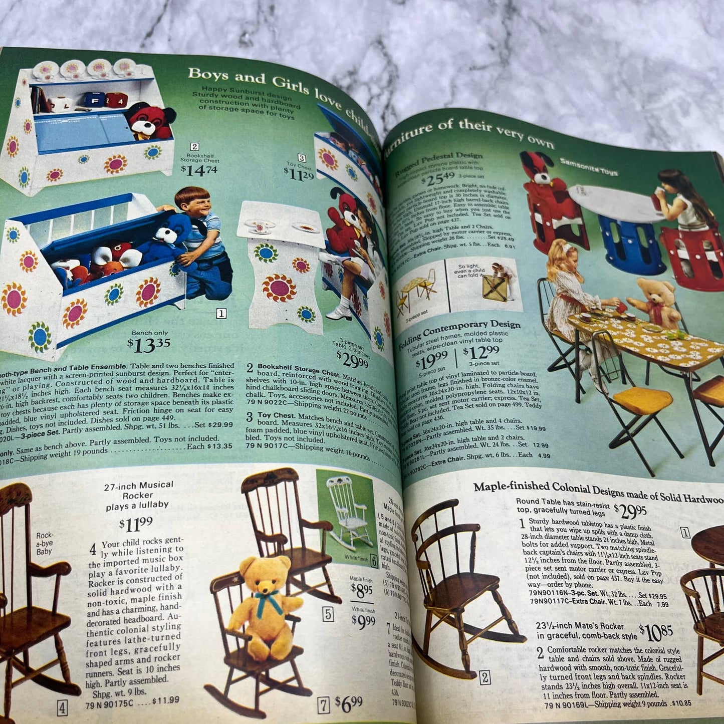 Original 1972 SEARS Christmas Wish Book Catalog Toys Barbie Hot Wheels Pooh S3