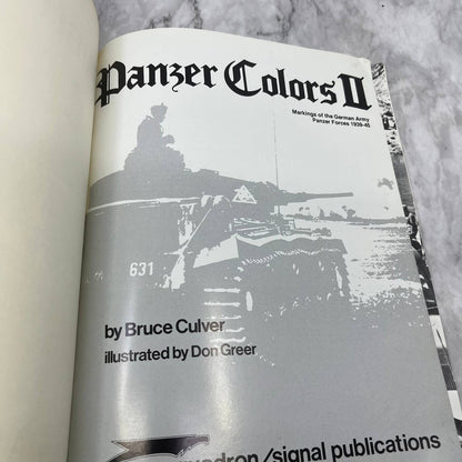 Panzer Colors II Markings of the German Army Panzer Forces 1939-45 Culver TJ7