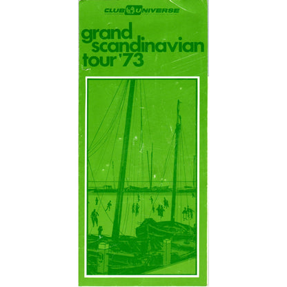 1973 Club Universe Grand Scandinavian Tour Fold Out Brochure SF3