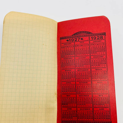 1927 Reading Bone Fertilizers Pocket Notebook Reading, PA SC2