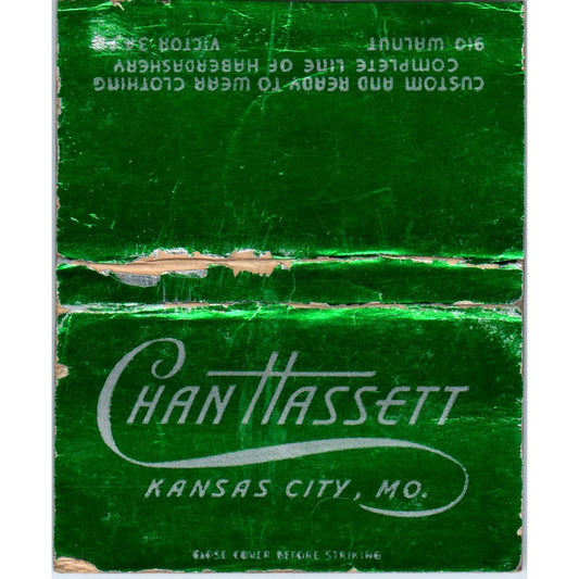Chanhassett Kansas City MO Wide Advertising Matchbook Cover SA6-M7