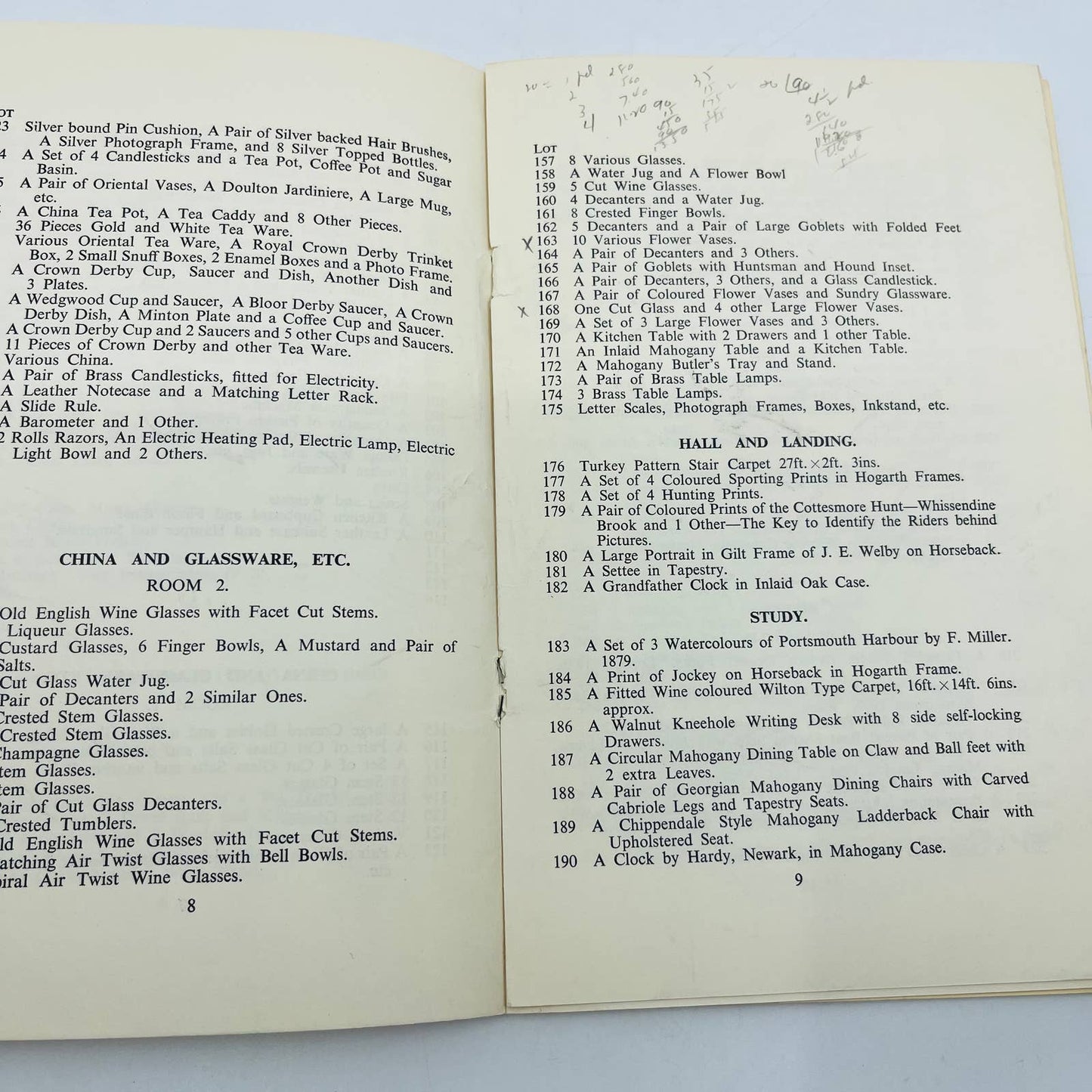 1960 Antique Auction Catalog South Luffenham Hall Peterborough England EA4
