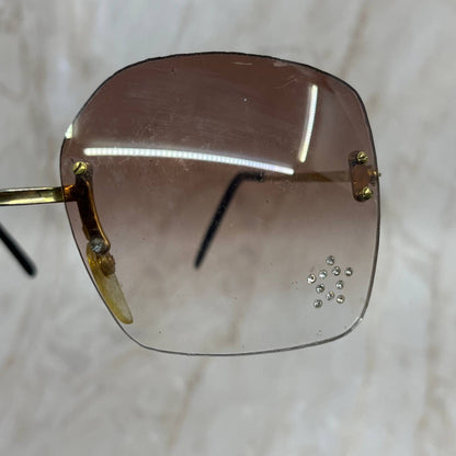 Oversize Rimless Rhinestone Sunglasses Eyeglasses Frames TJ1-G2-6