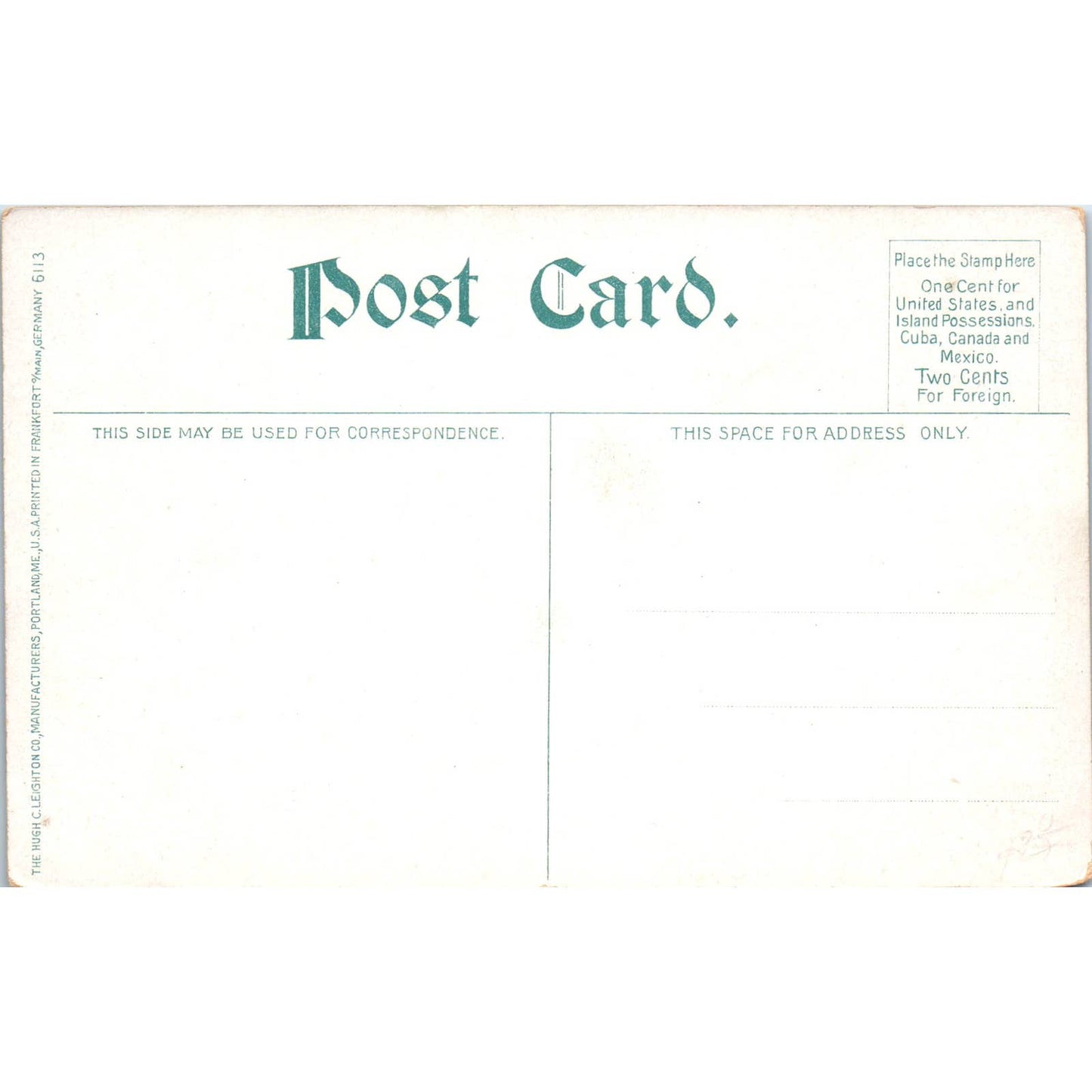 Antique Postcard On Line of L.V.R.R. The Twin Springs Bellewood PA TI1-1