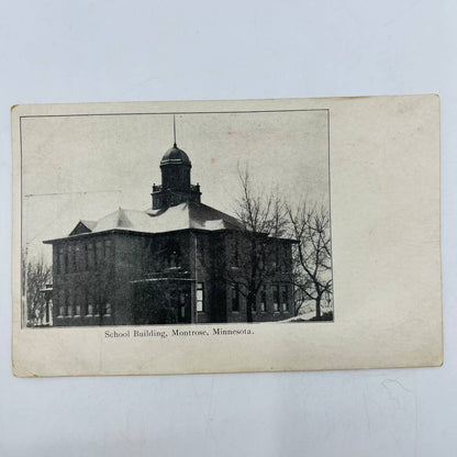 1900s Photo Postcard MONTROSE MINNESOTA School Building PA8