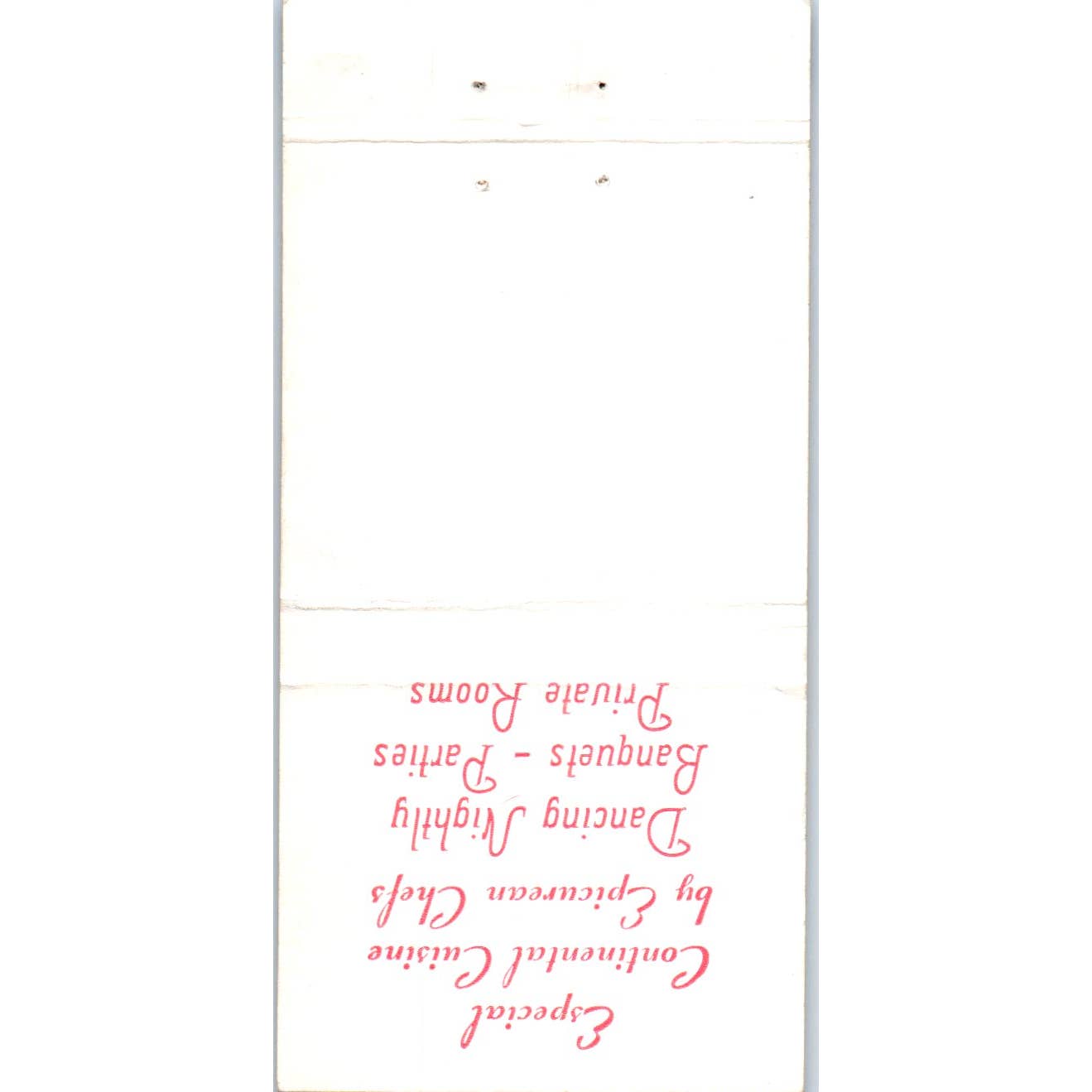 Moulin Rouge at Nino's West Palm Beach FL Advertising Matchbook Cover SA1-M11