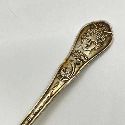 1933 Chicago World’s Fair Hall of Science Souvenir Spoon TC6