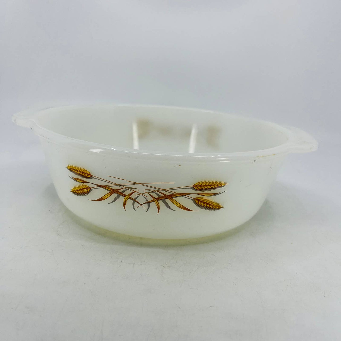Vintage Fire King Golden Wheat 4 Casserole Baking Dish 1-1/2 qt Round TC4