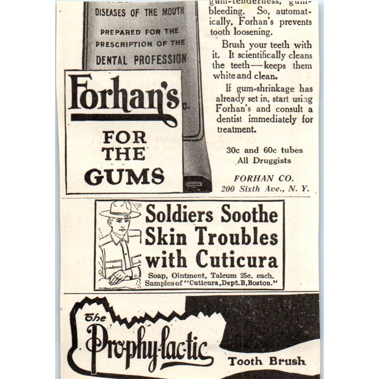 c1920 Harper's Magazine Ad - La Boheme Talc & Perfume Arly Paris EA3