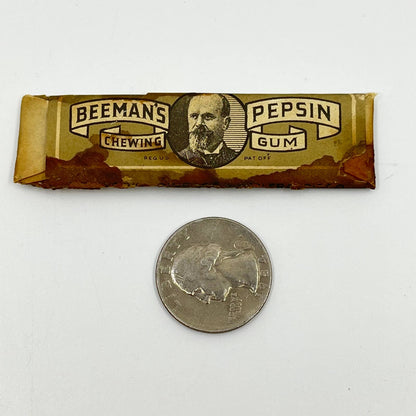 Antique Original Stick of Beeman’s Pepsin Chewing Gum in Wrapper SC6