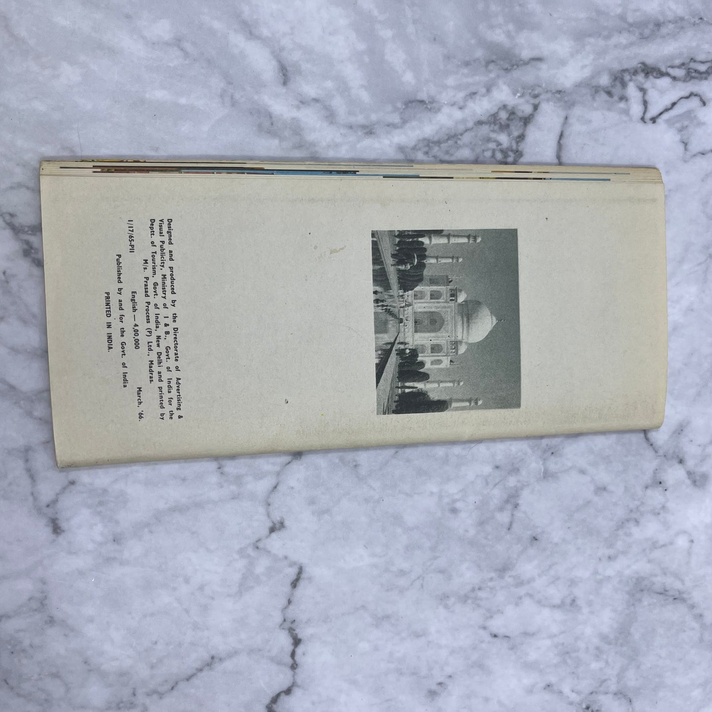 1966 India Agra City of the Taj Travel Brochure Hotels Map Booklet L1-5