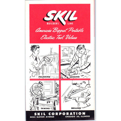 1960s Skil Electric Saws & Tools Advertising Catalog Brochure Builders Line SE5