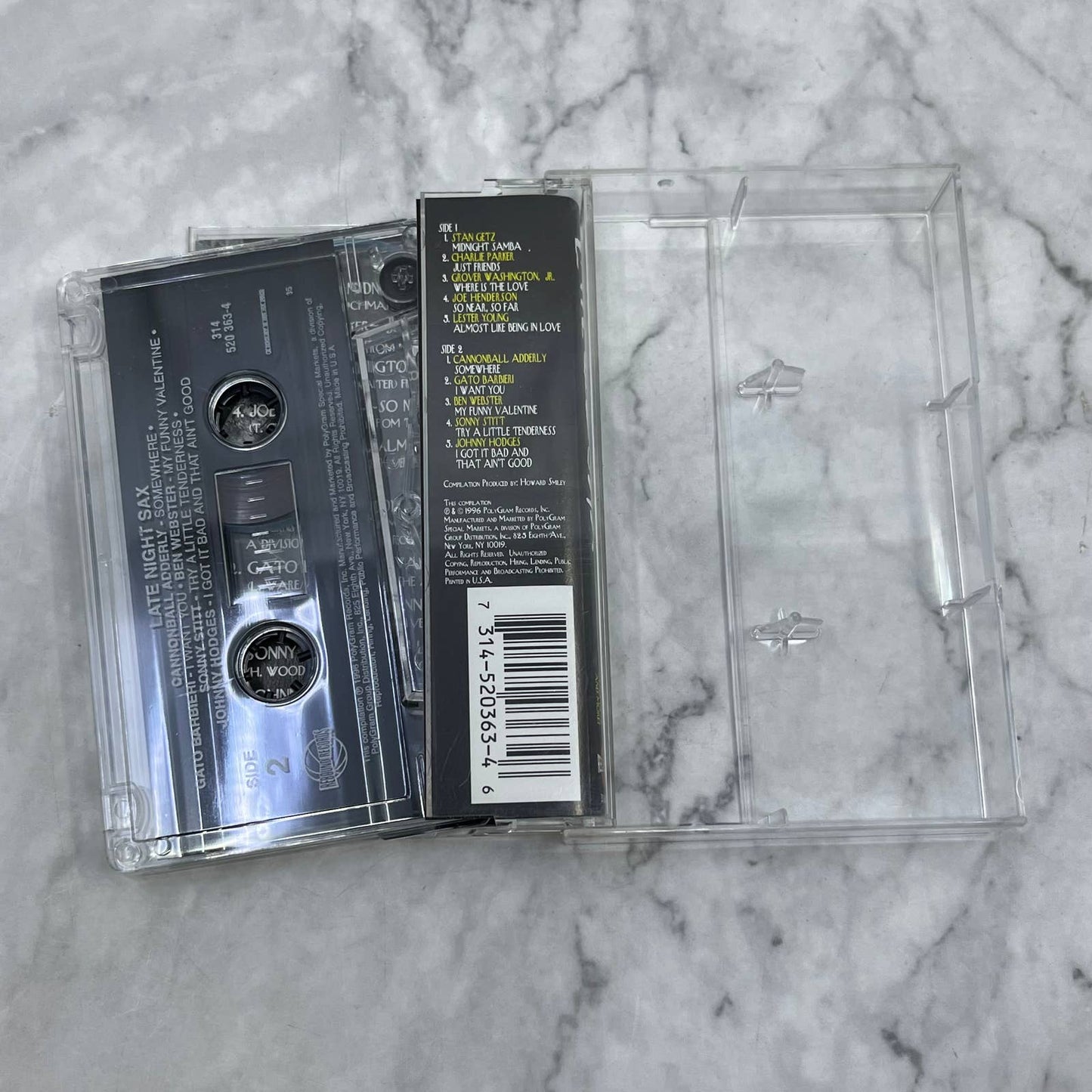Late Night Sax by Various Artists Universal Cassette Tape TF6-23