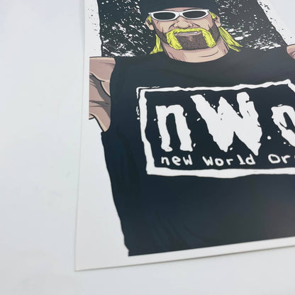 Hollywood Hulk Hogan NWO WWE Christopher Ott Limited Edition Poster 11x17 FL2