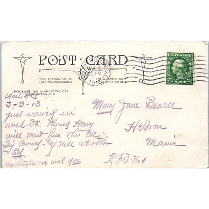 Congressional Library Washington D.C. 1913 Original Postcard P3-3