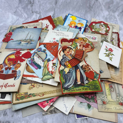 Huge Lot of Vintage Greeting Cards Christmas Easter Birthday and More TJ8
