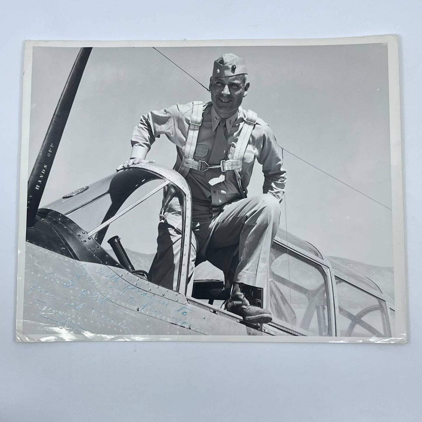 1943 WWII Signed Photo Flight Test Pilot Bureau of Aeronautics 8x10” AB1