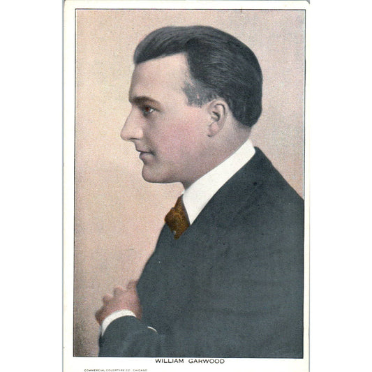 William Garwood City Theatre Movie Star Photo Portrait Original Postcard TK1-25