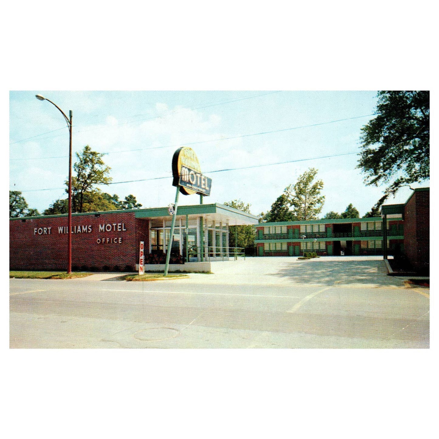 Ft. William Motel Sylacauga Alabama AAA 1957 - Postcard TJ8-2