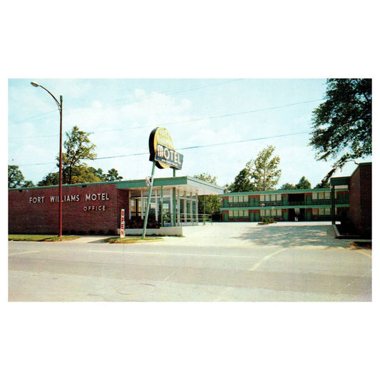 Ft. William Motel Sylacauga Alabama AAA 1957 - Postcard TJ8-2